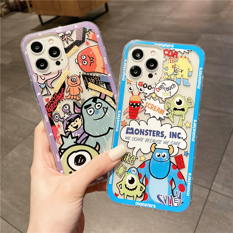 For OnePlus Nord N30 SE Case Simple Cartoon Monsters with Soft Silicone and Transparent Anti Knock Properties for One Plus Nord N30 SE Back Cover. 