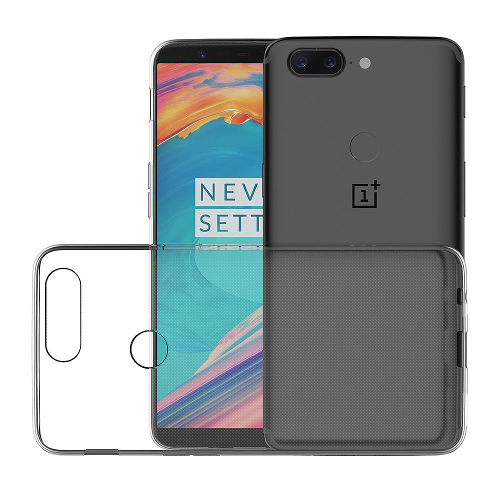 OnePlus 5 Soft & Flexible Shockproof TPU Back Cover. 