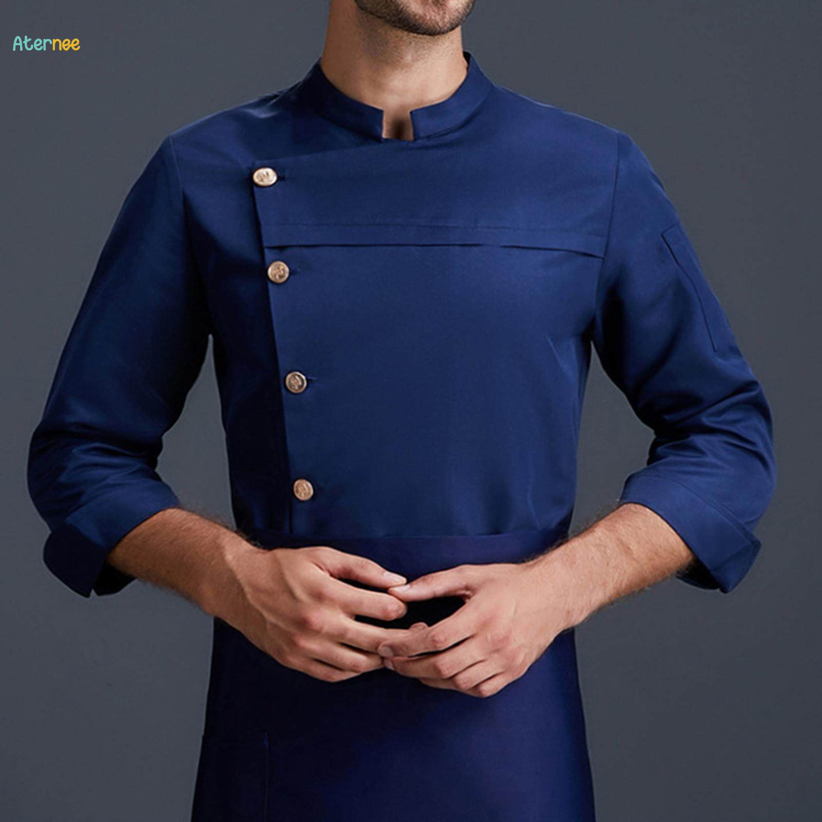 Navy blue hot sale chef coat