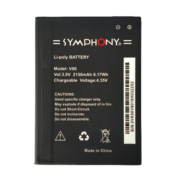 Symphony V90 Mobile Battery 2150 mAh