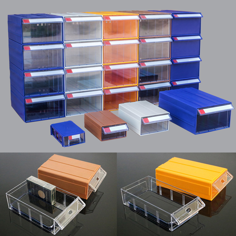 WBBOOMING Hardware Tool Storage Organizer Pen Small Part Storage Drawer Plastic Office Sundry Plastic Modular Component Box. 