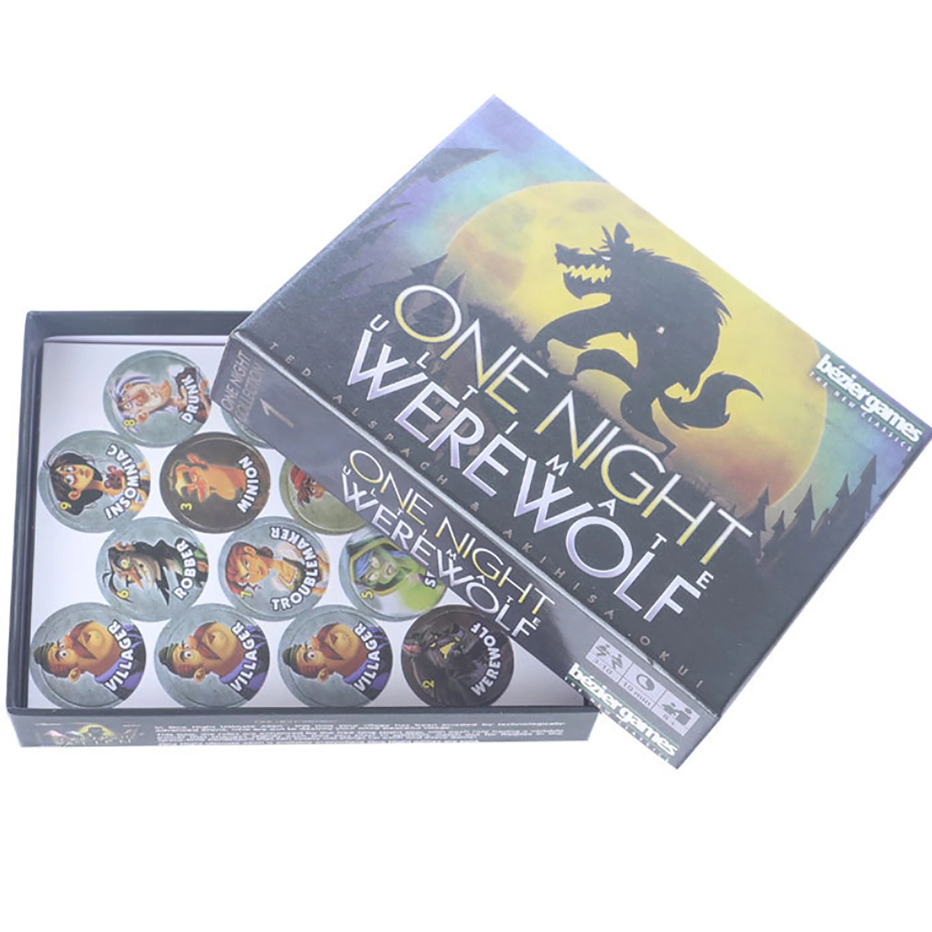 A Complete Set Of Tabletop Game Cards, Including Werewolf Overnight, Suitable For Family Travel, Gatherings, And Fun. 