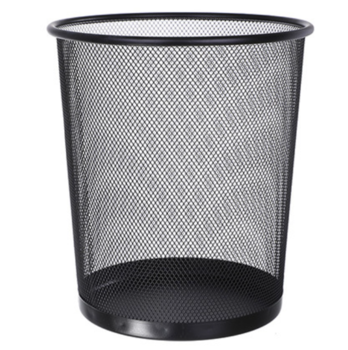 Iron Net Classical Trash Can, Simple Designed Garbage Can Ash Bin Dust Bin Trash Container for Home Office Kitchen Bathroom. 