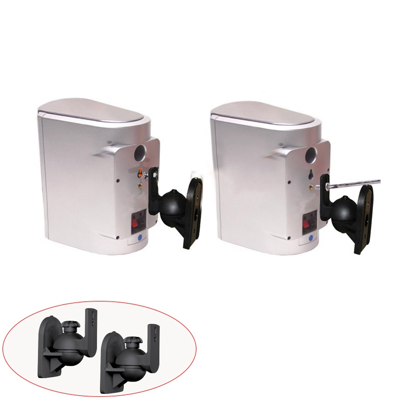 Universal Rotatable Speaker Wall Mount Stand Bracket 1 Pair. 