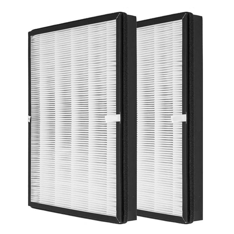 2PCS Air Purifiers Filter TTAP003 for TaoTronics TT-AP003 Air Purifiers H13 Grade True HEPA and Activated Carbon Filter