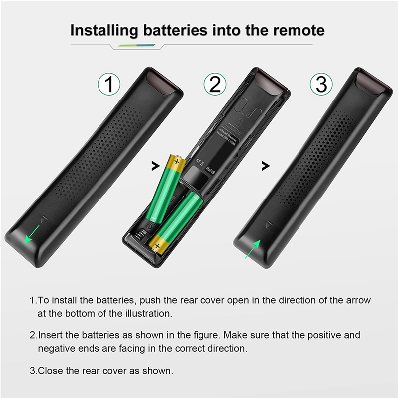 4X Universal Remote Control TV LED QLED UHD HDR LCD Frame HDTV 4K 8K 3D Smart TV, with Buttons for. 