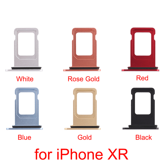 Dual and Single Sim Tray for Apple iPhone XR-All Colors Available. 