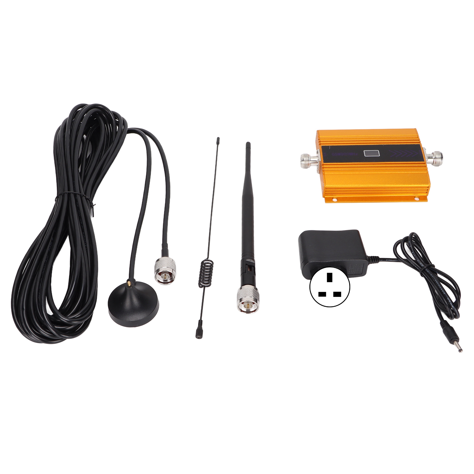 Mobile Phone Signal Extender Cell Phone Signal Amplifier for Nfemale Connector AC110240V(UK Plug ). 