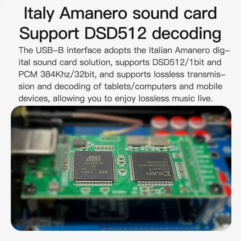 Flagship HIFI Digital Music Player ES9038Q2M DAC DSD512 Lossless Decoding Audio Decoder QCC5125 Bluetooth 5.1 AMANERO USB. 