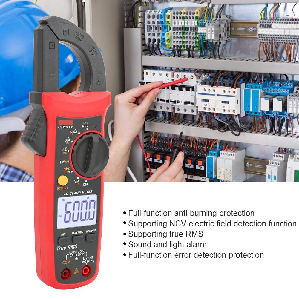 UNI-T UT202A+ True RMS Clamp Meter 600A Auto Range Multi Testers for Voltage Current Resistance Capacitance Testing UT202A+  Kings Trading. 