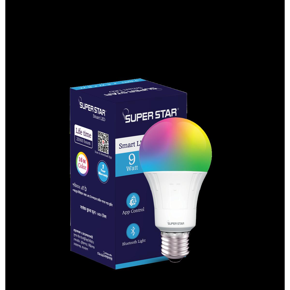 Super Star App Controlled Bluetooth Smart LED Light 9W