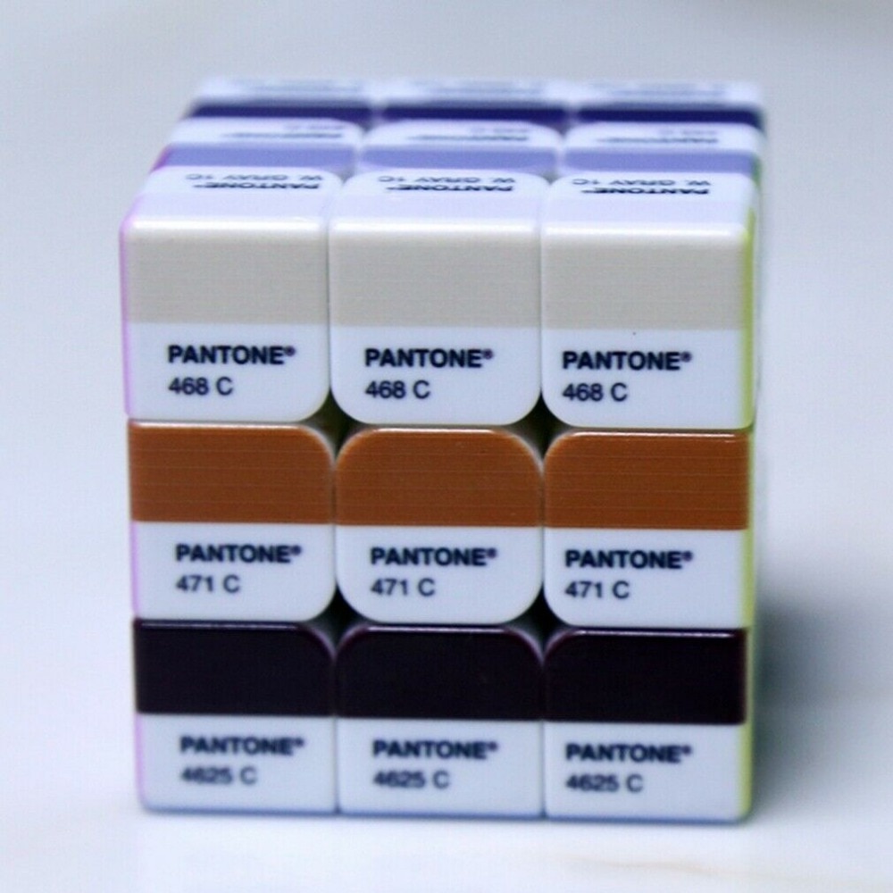 【happy one】Speed 3x3x3 Pantone Color Cube IQ Twist Puzzle for Kid Adult Toy Fancy Cubic Brain Teaser 56mm Collection. 