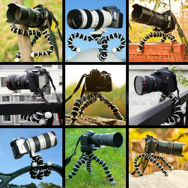 Portable Flexible Tripod Octopus Stand Gorilla Pod Mount For Gopro Hero 7 6 5 4 3 Action DSLR Phone Stand Nikon Canon Sony. 
