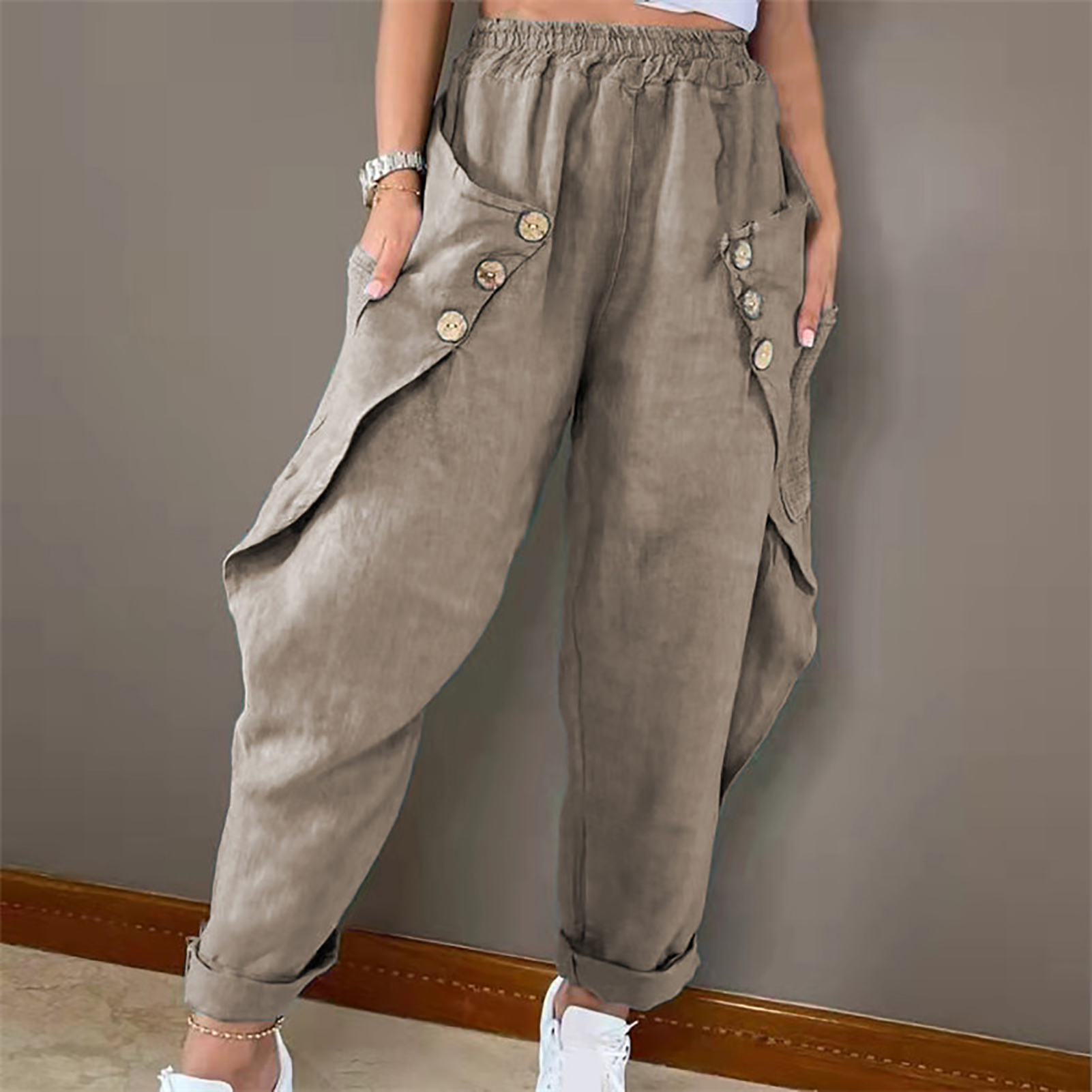 Sunnyheart Casual Trousers Loose Fit 