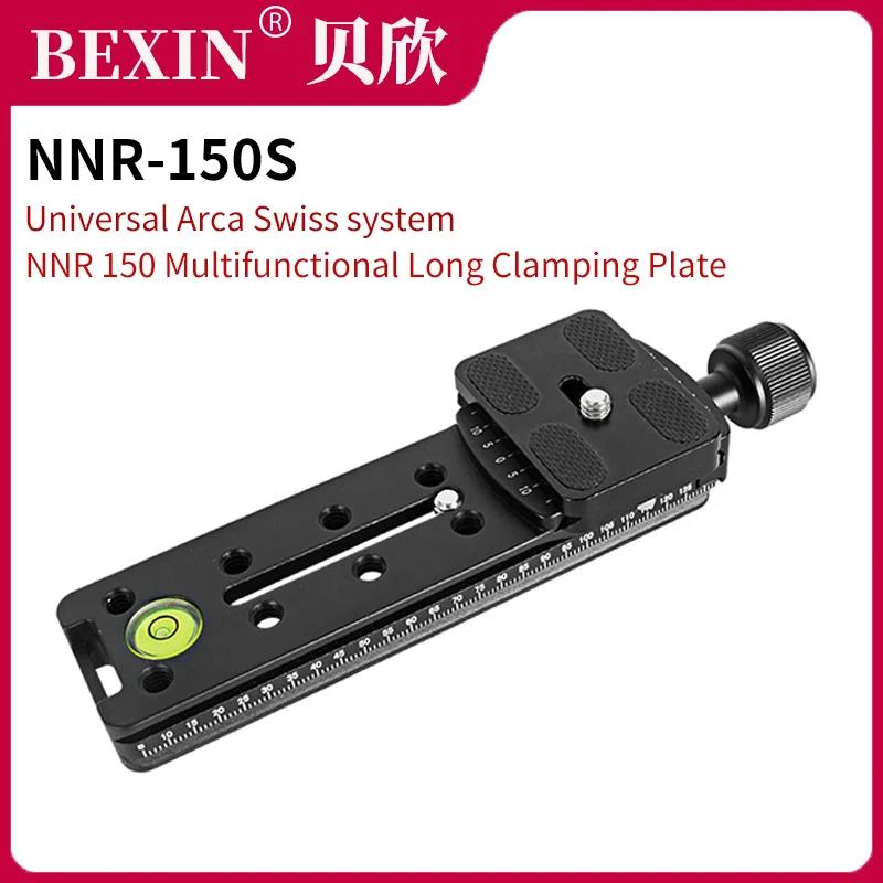 NNR-150 Slide Rail RRS long Quick Release plate Clamp Lens Support Holder for Arca swiss Tripod camera ball head