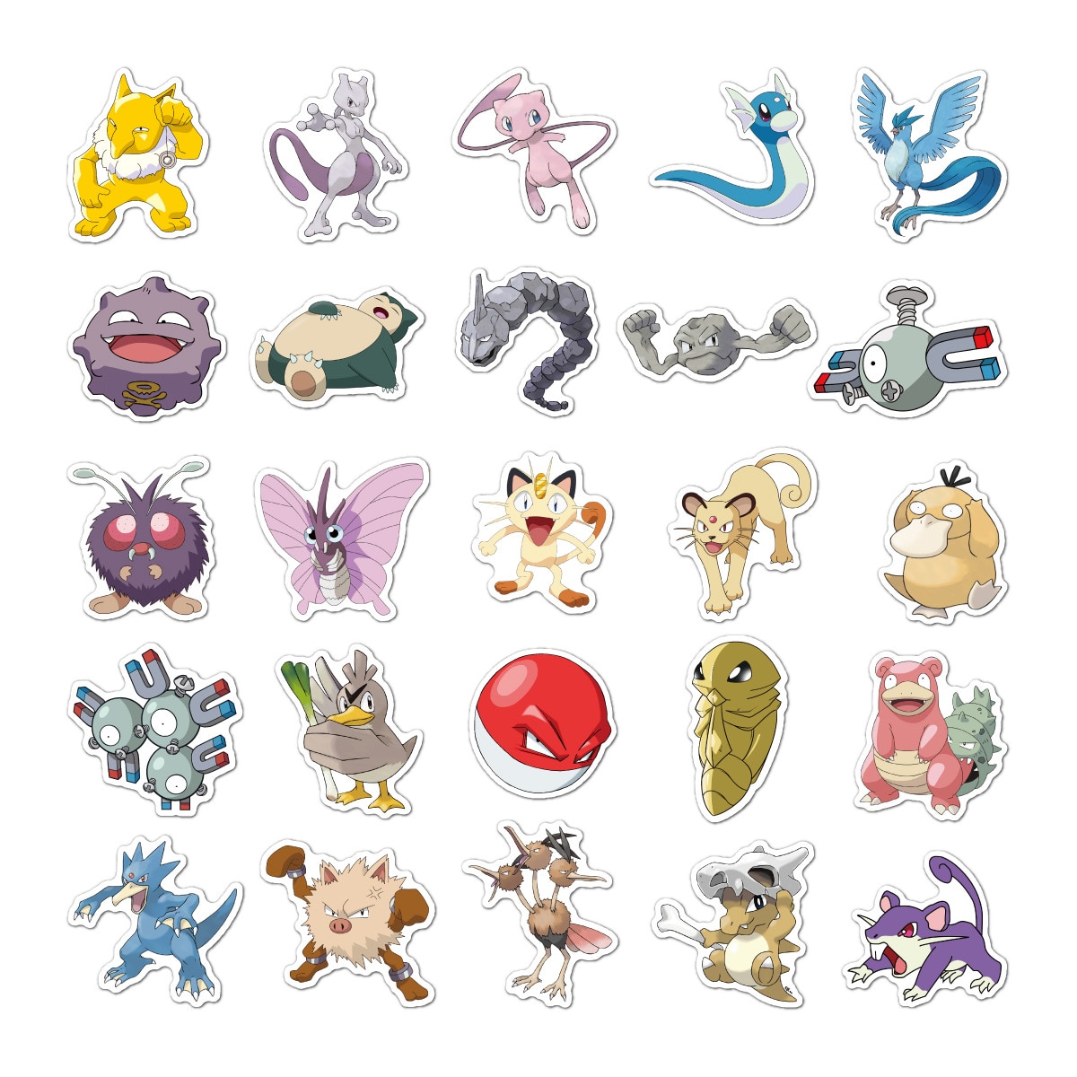 【happy one】Cartoon Anime Pokemon Kawaii Pikachu Stikers Bicycle Guitar Laptop Kids Waterproof stikers Toys. 