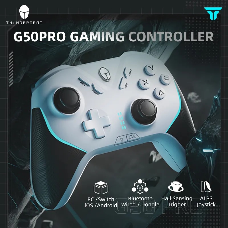Thunderobot G50 Pro Game Controller For PC Buletooth Wireless Wired Vibration Gamepad Joystick for Nintendo Switch PC STEAM. 