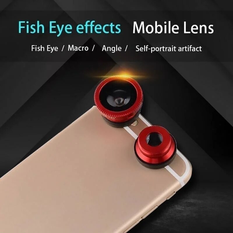 3 In 1 Fisheye Lens Wide Angle Macro Fish Eye For iPhone 11 Pro MAX Universal Ojo De Pez Movil For Samsung Note 10 Olho De Peixe. 