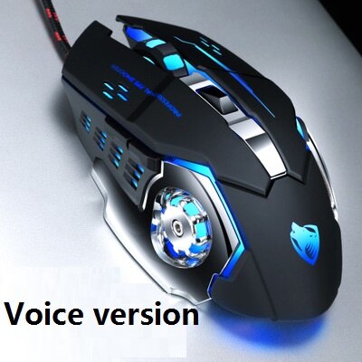 【happy one】PC Gamer Mouse for Competitive Mouse 6 Button 2500dpi Computer Mouse with Backlight Optical Mouse. 