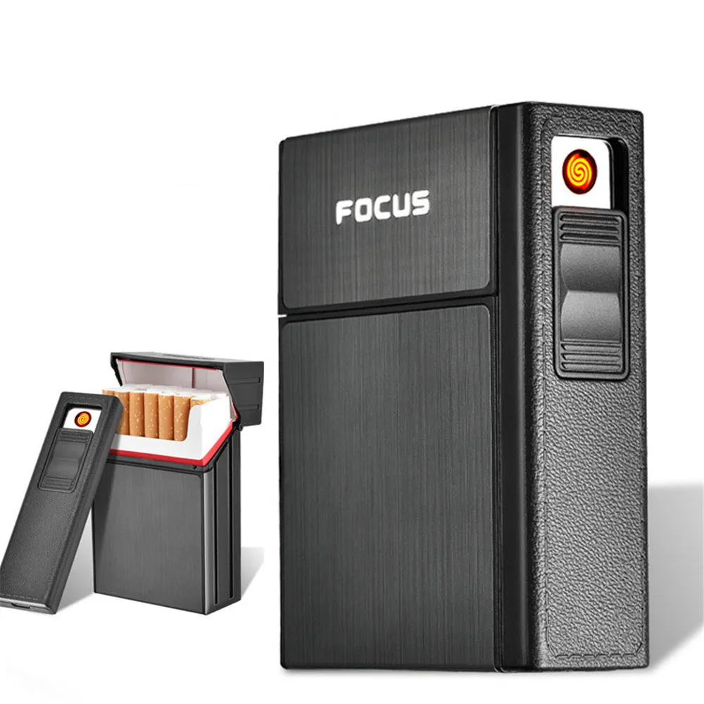 Focus Electric Coil Lighter with Box 20Pcs Cigar Case Lighter. 