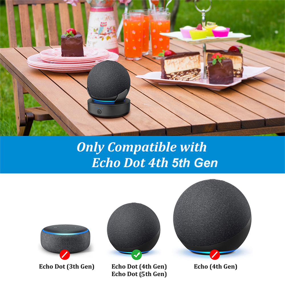 Battery Base For Alexa Echo Dot 4th 5th Gen 10000/5000 mAh Portable Rechargeable Power Bank For Smart Speaker Stand Holder. 