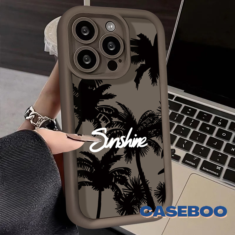 Fashion Beach Coconut Tree Case for Realme C55 C25 C67 C21 C15 C30 5i C65 C11 C35 C53 C17 C51 C12 9i 5s 11 8i 6i 7i C20 C20A C33 C31 C21Y C25Y Note 50 Narzo 50 Angel Eye Soft Cover. 