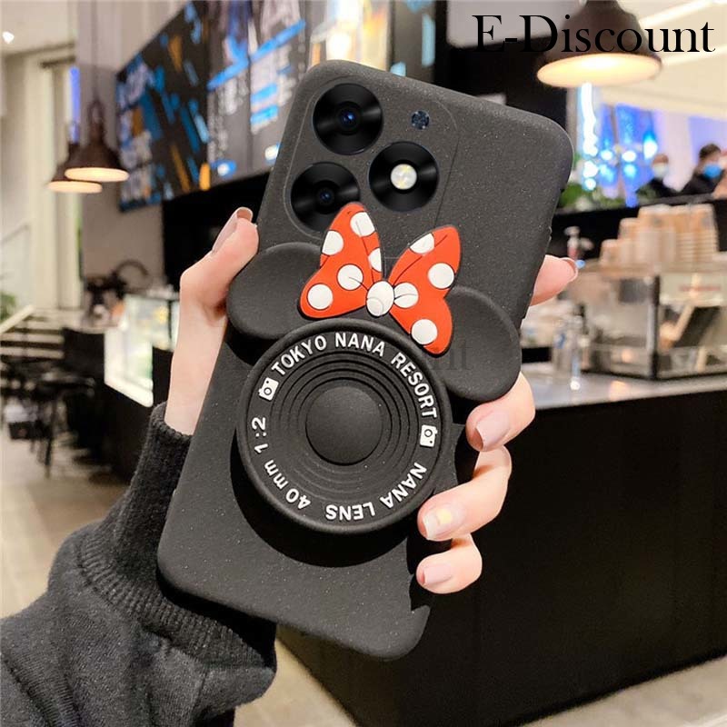 New Phone Case For Itel A70 Cover Makeup Mirror Soft Cute Cartoon Bracket Soft Silicone Anti Drop for Itel A70 Case. 