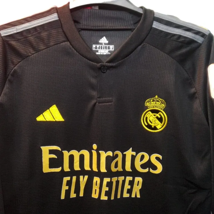 real madrid black jersey full sleeve