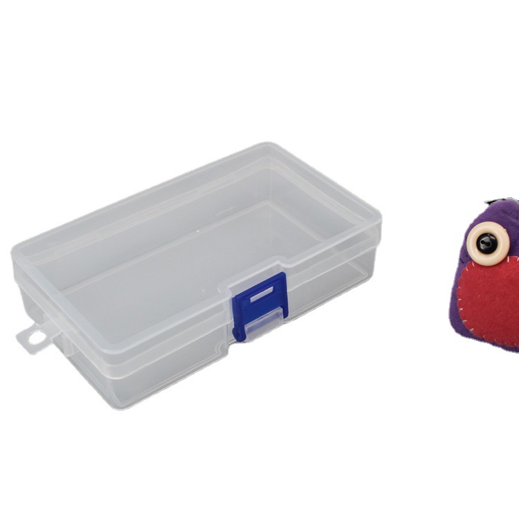 Factory supply transparent plastic PP empty box rectangular parts product packaging box hardware tools storage box wholesale. 