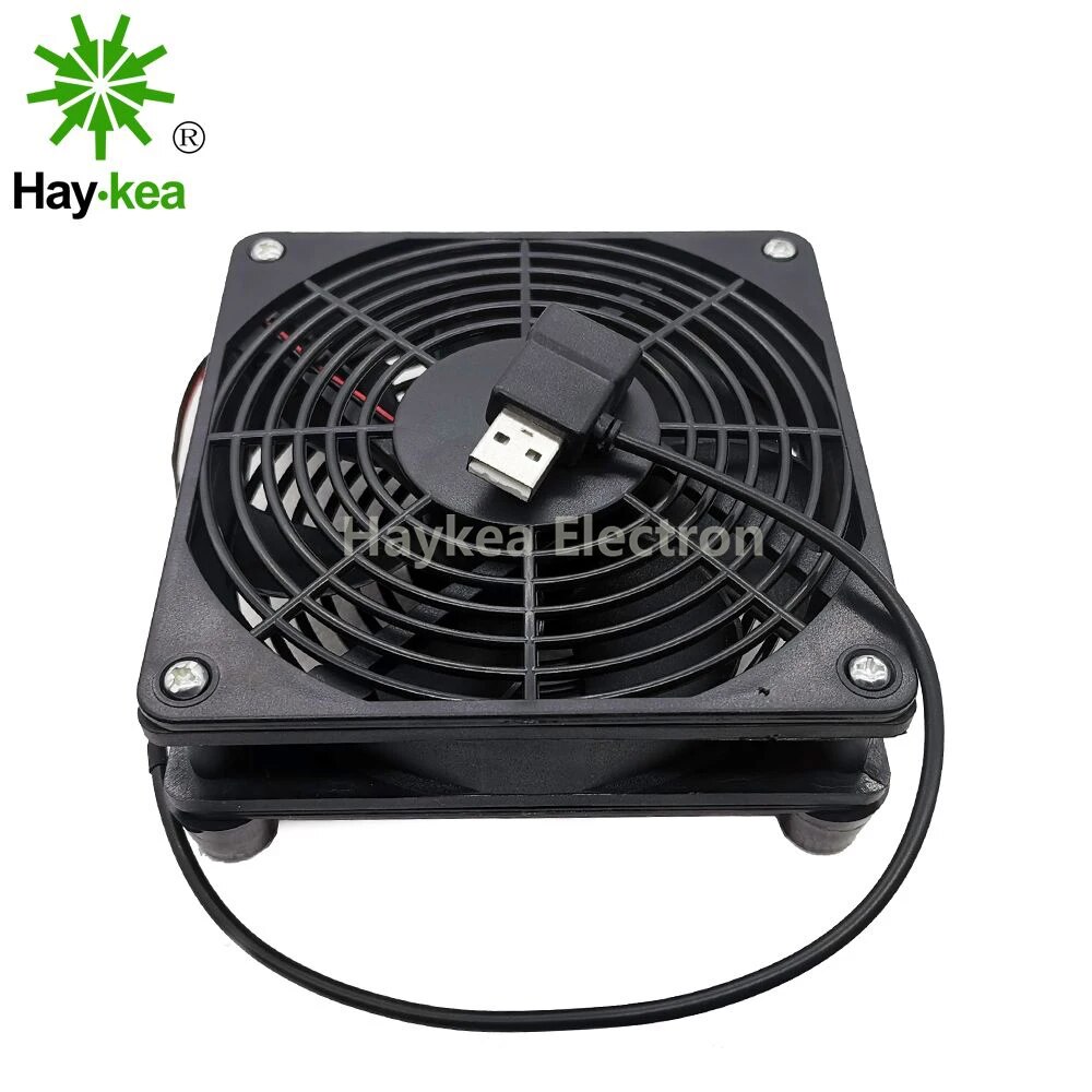5V USB power Router Fan TV Box Cooler 120mm PC DIY Cooler W/Screws Protective net Silent Desktop Fan. 