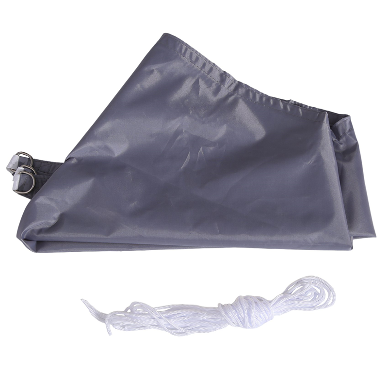 Waterproof Shade Sail, Anti-UV Swimming Pool Canopy,Gray,A