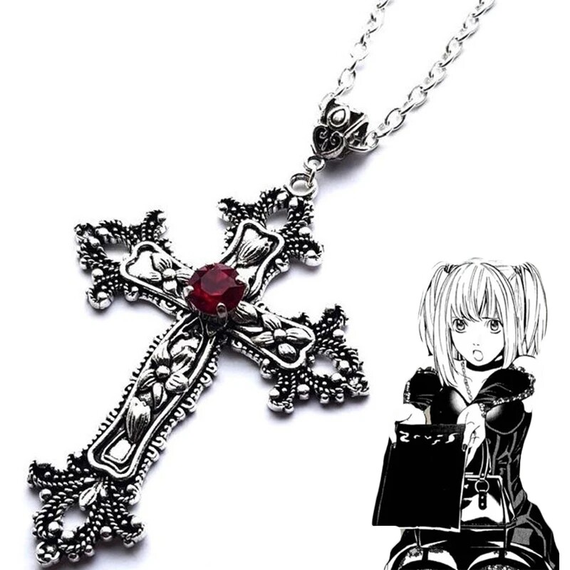 Y2K Punk Crystal Cross Pendant Necklace For Women Men Gothic Y2K Punk Crystal Cross Pendant Necklace For Women Men Gothic
