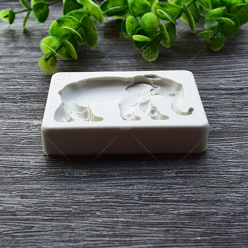 【happy one】Series Elephant Cooking Fondant Baking Molds,Moule Silicone,Cake Decorating Tools Tools MR62. 