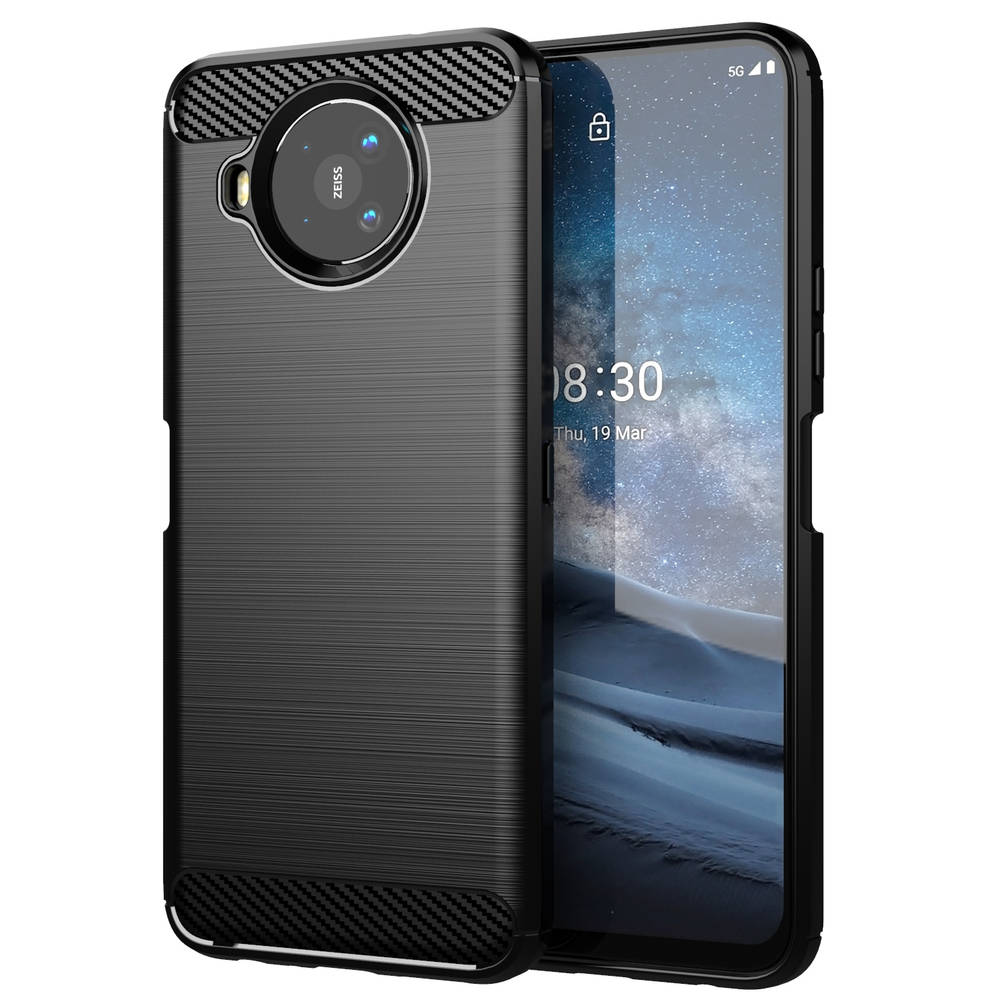 For Nokia 8.3 5G/Nokia 8 V 5G Spigen Silicone Case Rubber Shockproof Phone Back Cover Case (For Smartphone)