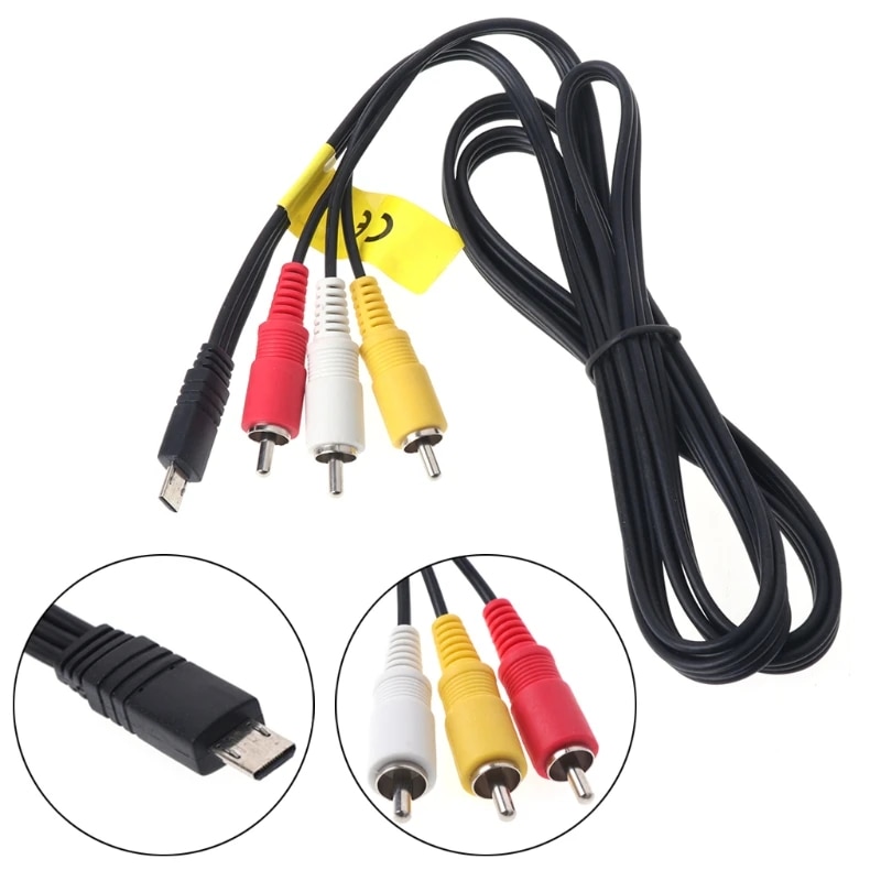 AV Cable VMC-15MR2 RCA Terminal Cord for Sony Handycam Camcorder Digital Camera Drop Shipping