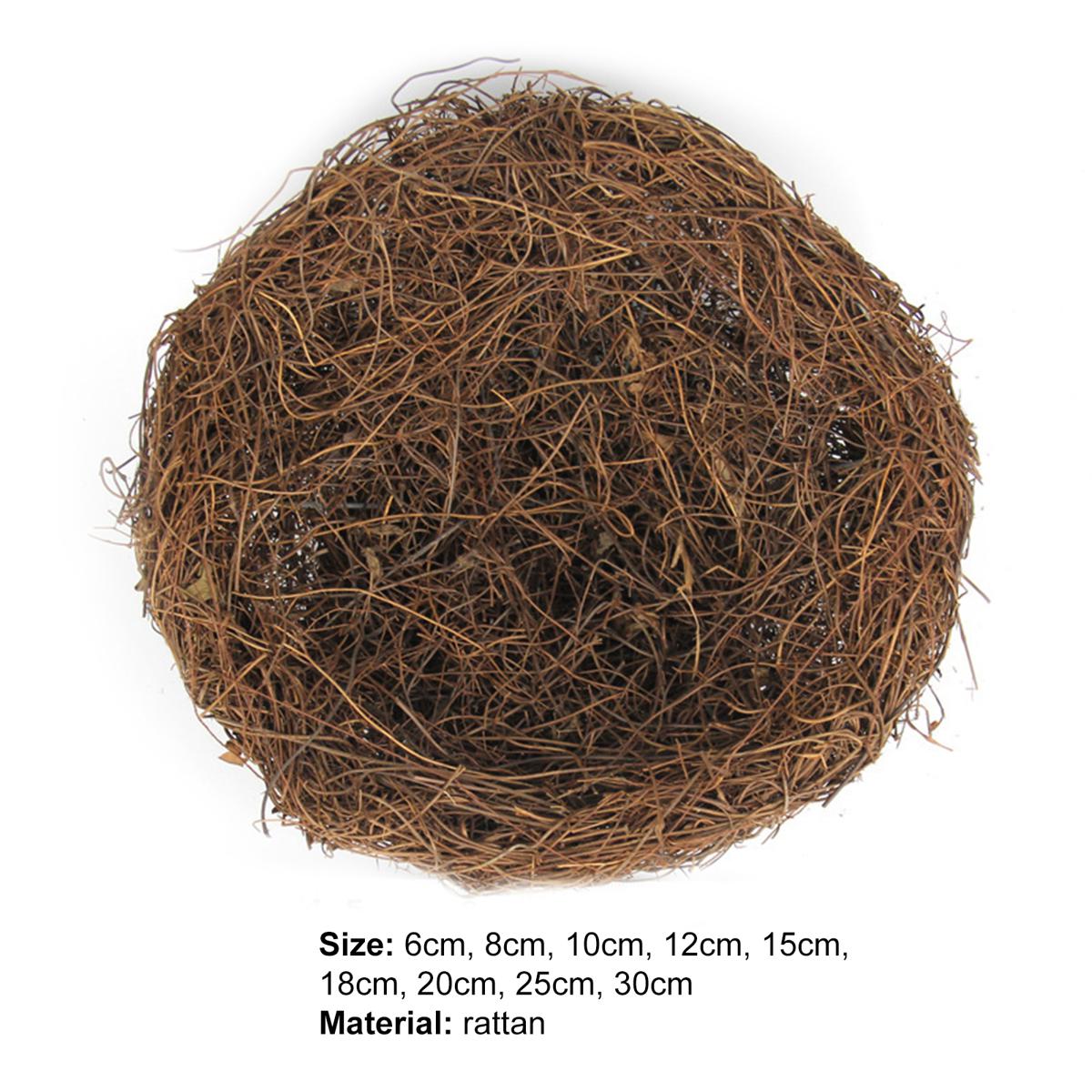 Rattan Bird Nest Anti-scratch Easter Party Bird Nest Decor