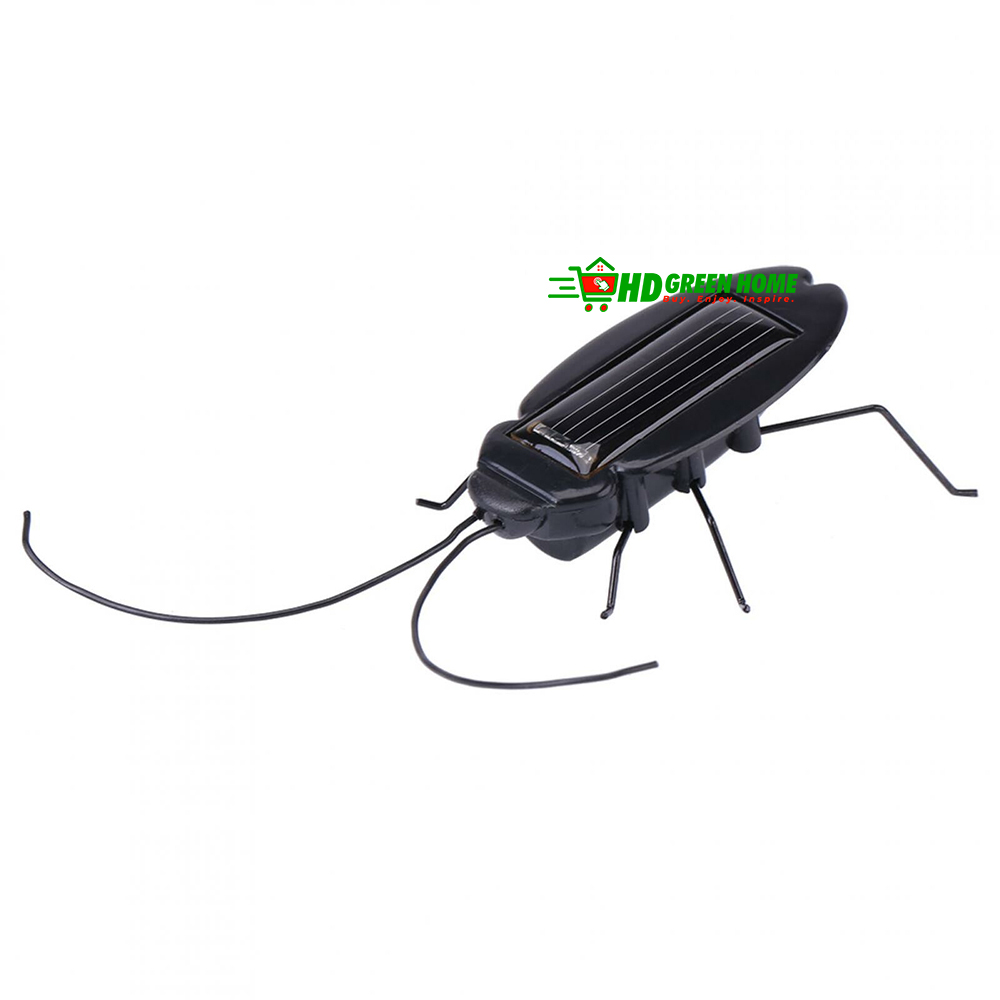 Mini Moving Solar Cockroach Toy Shaking Robot Insect Bug Solar Power Educational Toy. 