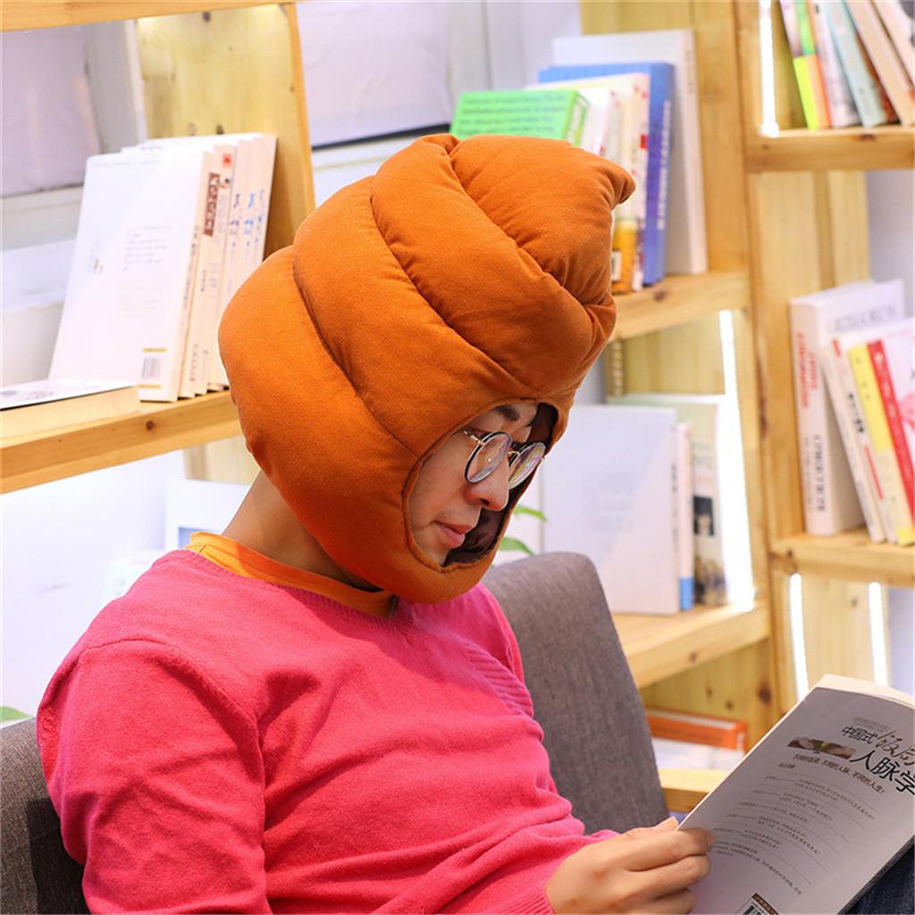 Cocoapps Store-Shiba Inu Plush Stuffed Soft Pillow Doll Cartoon Poop Hat Cute Shiba Soft Toy. 