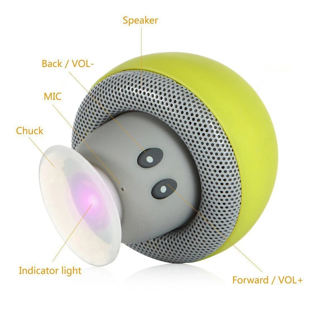 Mushroom Speaker Bluetooth Speaker Wireless Speaker Bluetooth 5.1 Subwoofer Loudspeaker Speaker For PC Computer Laptop Notebook. 