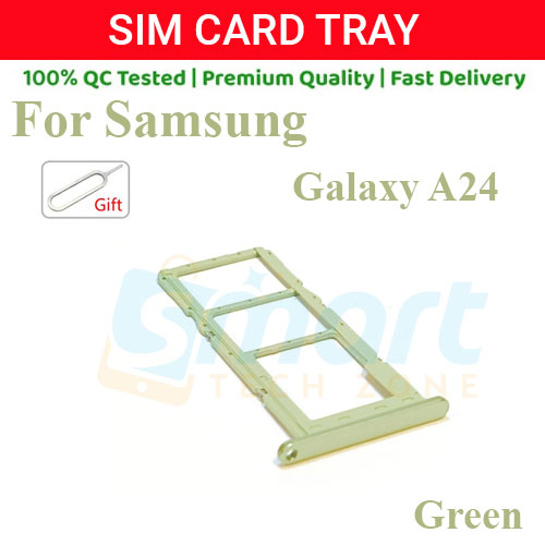 Samsung Galaxy A24 Sim Tray Micro SD Card Slot with Sim Ejector Pin Replacement Part. 