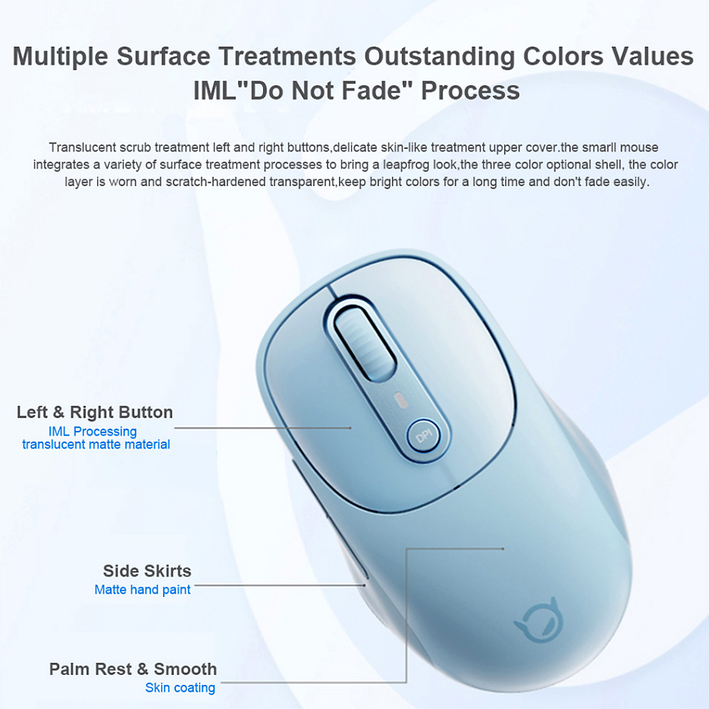Lenovo Xiaoxin Plus Bluetooth Mouse Mute Button Light Sound Portable Office Game Universal Charging Mouse. 
