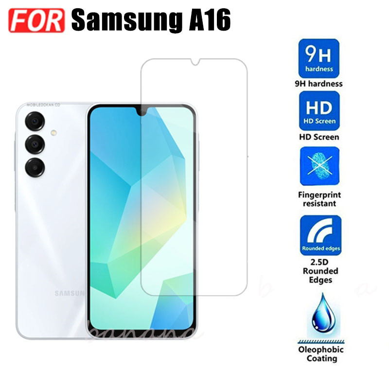 Samsung A16 A 16 Tempered Glass 3 in 1 Screen Protector for Samsung A06 Tempered Glass with Camera Lens Glass Protector. 