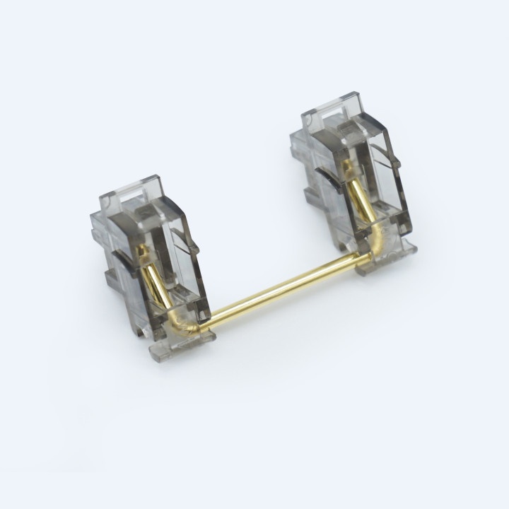 Everglide Plate Mount Stabilizer (Panda V3) Plate Mounted Stabilizers Black White Gold Plated for Custom Mechanical Keyboard. 