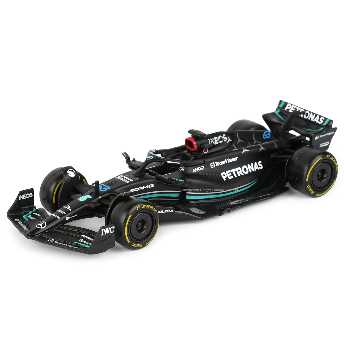 Bburago 1:43 Mercedes AMG 2023 W14 E Performance F1 Formula Car Die Cast Vehicles Collectible Model Racing Toys Superman. 