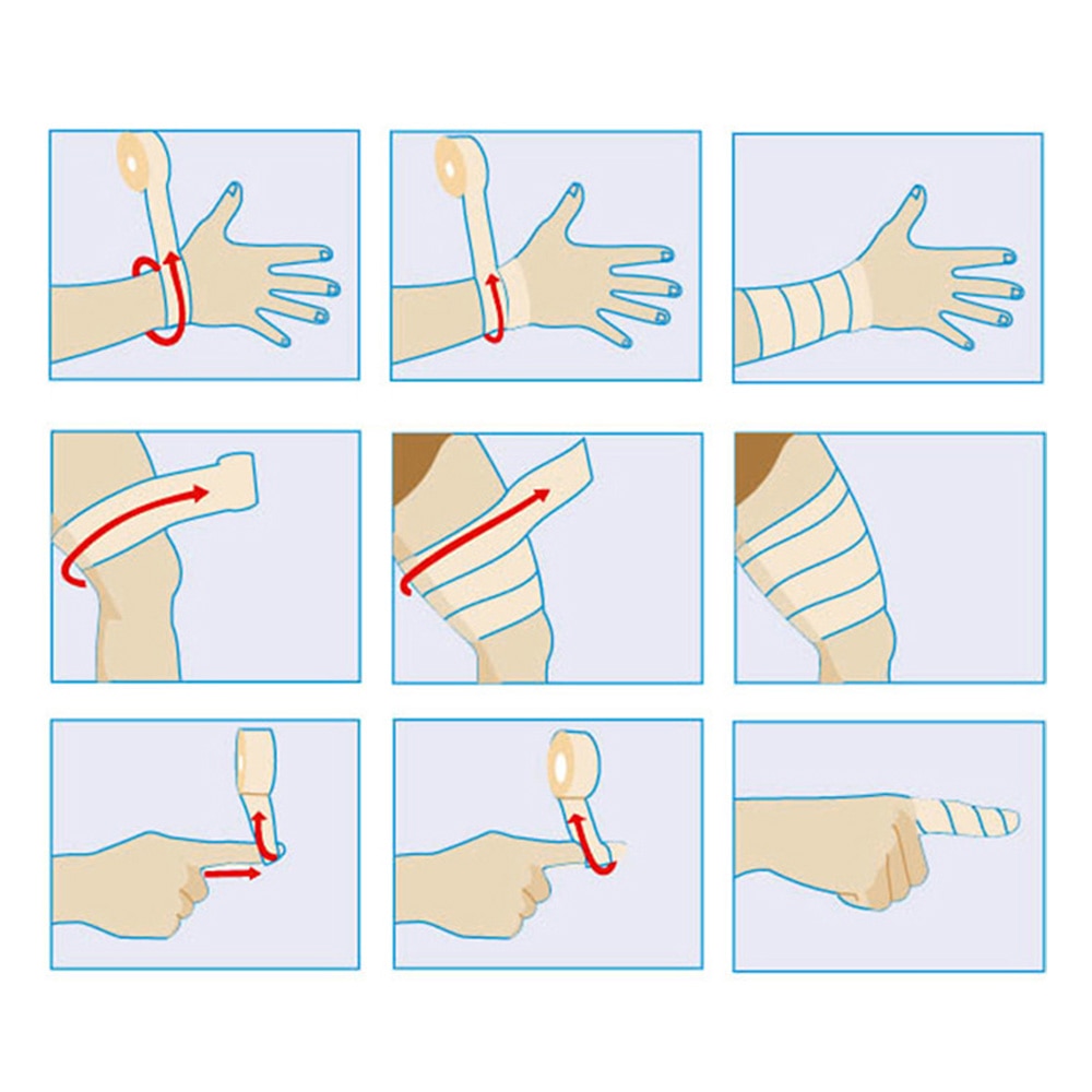 Tcare 1Pcs Medical Wrap Tape Bulk, Self Adherent Rap Tape, Self Adhering Stick Bandage, Self Grip Roll, Power Flex Wrap. 