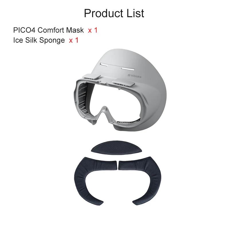 Hibloks VR Face Cover For Pico 4 Facial Interface With Radiator Cool Mask Widen Face Pad Replacement For PICO4 Ultra Accessories. 
