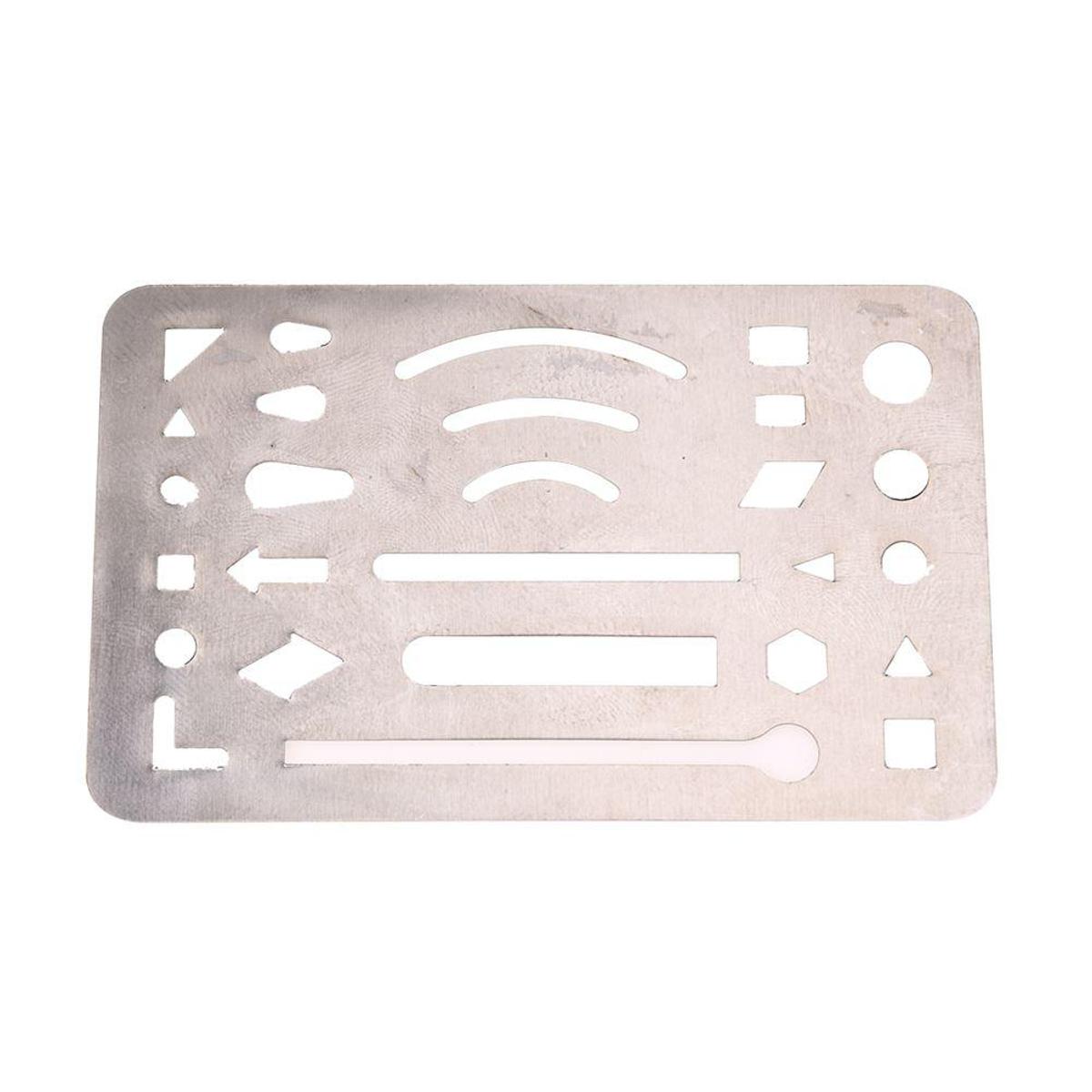 Stainless Steel 27 Patterns Erasing Drawing Drafting Tool Shield