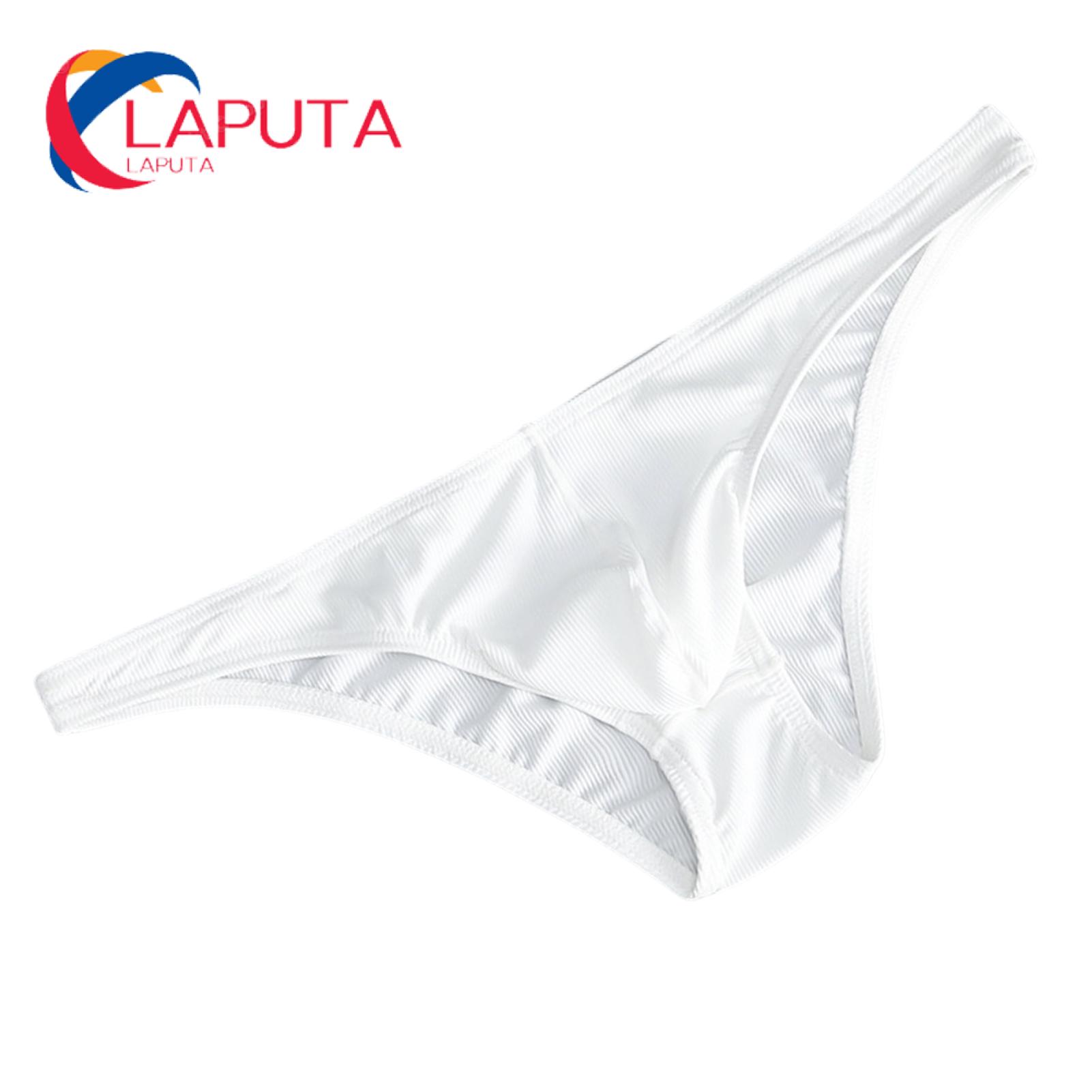 Men G-strings Solid Color Elastic Waist G-string Panties Briefs