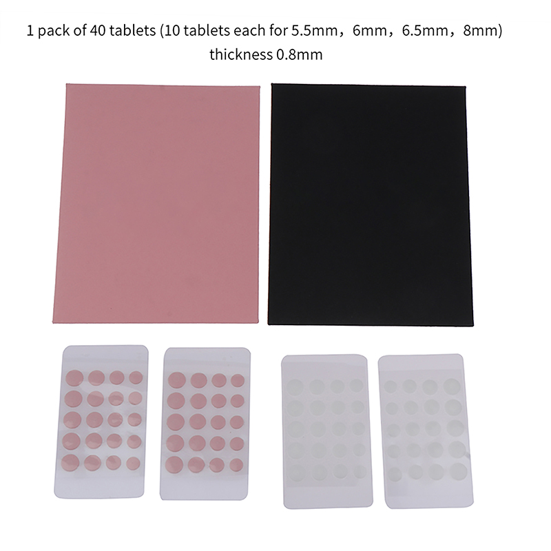 40PCS Esports Tiger ICE Mouse Skates Feet DIY Universal Dot Mouse Glides Rounded Rounded Edges Fengshi. 