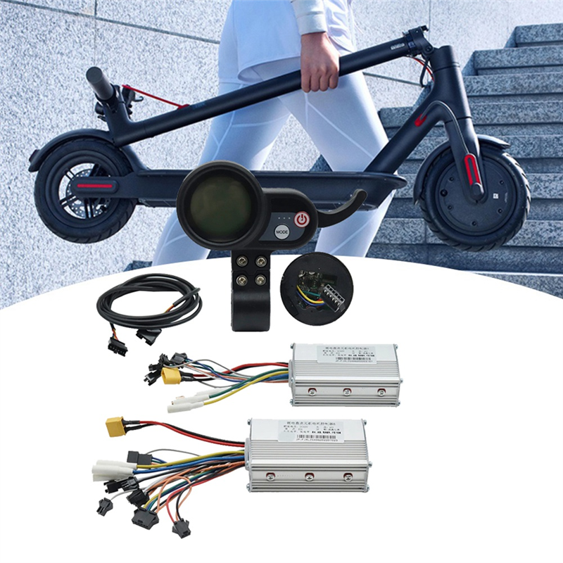 60V 25A Brushless Controller Dual Motor+36V-60V LCD Display Dashboard for Electric Scooter E Bike Component. 